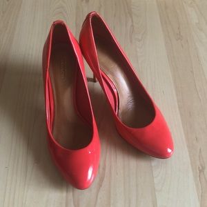 Coach patient leather high heals